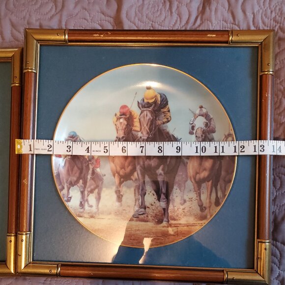Kentucky Derby limited edition framed collectors plate - Picture 6 of 7